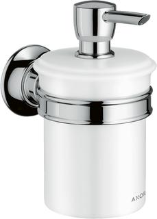 hansgrohe Lotionspender Axor Montreux Glas, Halter Metall, Wandmontage, chrom