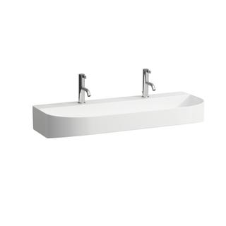 Laufen Aufsatzwaschtisch SONAR 100x42cm, US gs, Wd., o. ÜL, 2 HL, we.