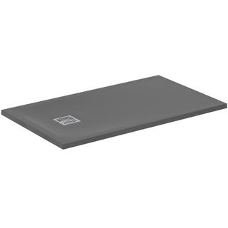 IS Rechteck-Brausewanne Ultra Flat S + 120x70x3cm, quarzgrau