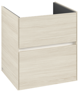 V&B Waschtischunterschrank Collaro 56,1x61x48cm, WT mi, LED 3,9W, wh. Oa