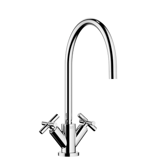Dornbracht Zweigriff-Armatur TARA Ausladung 235 mm, für Spültisch