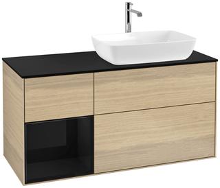 V&B Waschtisch-Unterschrank Finion 120cm, Pl bla m, Reg glo bla Lac, Oa ven