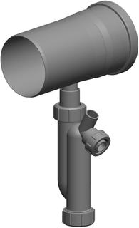 ATEC Kondensatanlauf PolyTop DN 100, Nutzlänge 137mm, mit Siphon