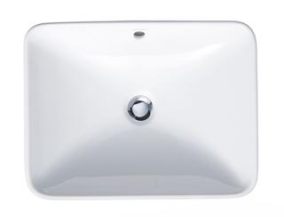 Duravit Aufsatz-Waschbecken Bacino 55x42cm, o HL u. Hahnloch, m ÜL, we. WG