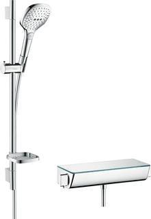 hansgrohe Brausesyst Raindance Select E 718mm BrSt, ch, m Therm., 14,4 l/m.
