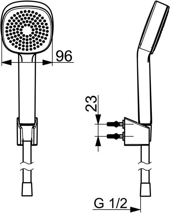 Artikelbild 3 des Artikels „Hansa Schl-Br-Gar HANSABASICJET Style 1-strahlig, Handbrause, d= 96mm, chrom 1-strahlig“