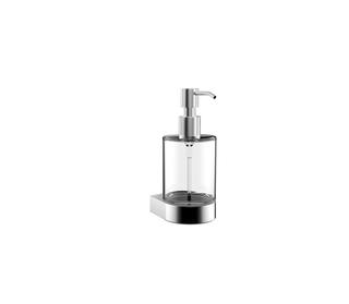 EMCO Flüssigseifenspender Flow c, Wand, Kr.-Glas kl, Dosierpu. Kunstst.