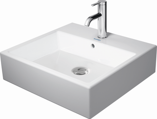 Duravit Möbel-WT geschliffen Vero Air 50x47cm, we, o. HL, ÜL, mit Hahnlochbank