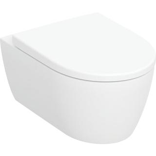 Geberit Wand-Tiefspül-WC iCon 36x53cm, geschl. F., rimfr., m Sitz, we.