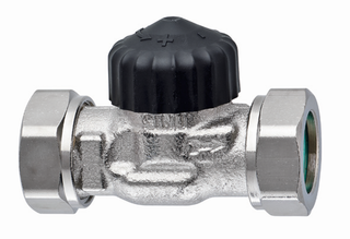 Thermostat-Ventilunterteil Standard Durchgang, geringer Widerstand, flachdichtend