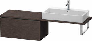 Duravit Unterschrank Compact L-Cube 82x47,7cm, Ei dkl. geb., f Kons, 1 Ausz.