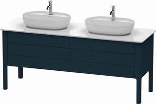 DU WTU bodenstehend Luv 743x1783x570mm 2 SchKa,2 Ausz.,Nachtblau sdm. ES Ah. re.
