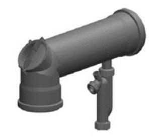 Remeha Abluft-Abgassammler f gemeinsame Abgasf. m Spitzenlastkessel