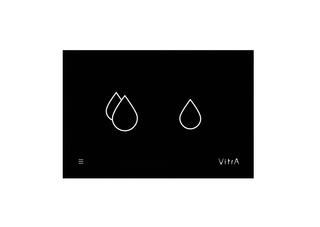 VitrA Betätigungsplatte V-Care Panel elektronisch, Glas schwarz