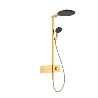 hansgrohe Showerpipe Raindance Alive S 1j, Mind.-Druck 1,8 b, pol. gold optic