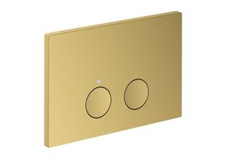 hansgrohe Betätigungspl. Axor FlushPlate f 2-Mg-Spül., Met., polished gold optic