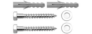 ASW Laschen-Befestigung WL, Typ 802 8x60mm, Schrauben verzinkt DIN 571
