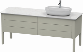 DU WTU bodenstehend Luv 743x1783x570mm 2 SK,2 AZ, Siphona.r., Taupe SeM ES Ah. bs