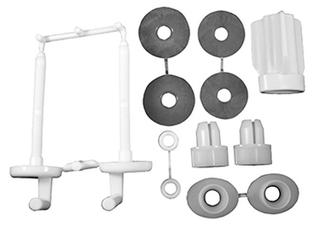 Duravit Scharnier-Set f Urinaldeck o. Absenkaut., Kunststoff