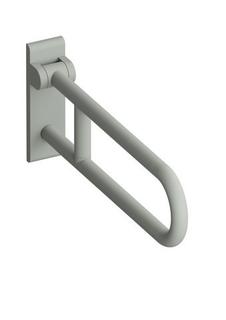 HEWI Dreh-Stützklappgriff 801 750mm, felsgrau, drehbar, matt