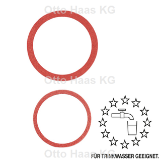 HAAS Fiber-Ring 60x70x1,5mm, rot, warm/kalt