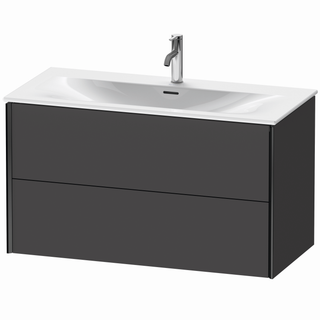 DU WTU XViu wandhängend,557x1010x480mm 2SK.,schwarz matt/graph matt ES Nussb