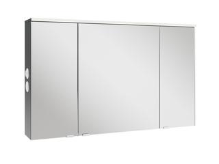 AQ400 LED-Spiegelschrank Mod L 3 Türen m. Farbw. 700x1204x160mm, K: PolarPinie