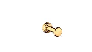 hansgrohe Handtuchhaken Axor Montreux Metall, Wandmontage, polished gold optic