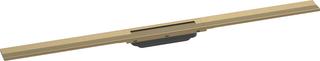 hansgrohe RainDrain Flex Duschrinne 1000mm, brush. bron, Fertigset, kürzbar