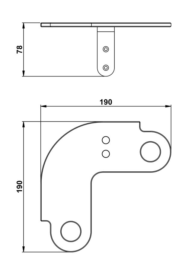 Artikelbild 2 des Artikels „Giese Slimboard Eck 190x190x78mm, m Ha f R., Bef. r, vc verchromt“