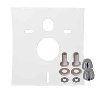 KÖRO Schallschutz-Set PRO f. Wand-WC 6 mm, m. BM PRO m. verchr. Kappen