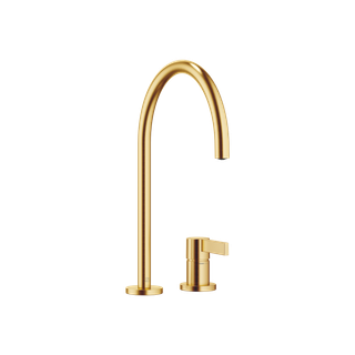 Dornbracht Zweigriff-Armatur Tara Ultra m Ros, Ausl. 241mm, f Spült., MS geb.
