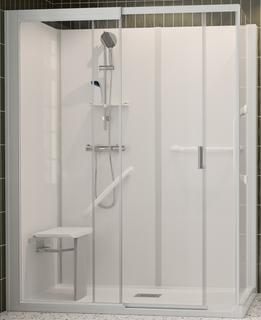 Kinedo KMagic Royal Plus F100x70 Ecke Hoch Schiebetür EHM 3HGriff Ksitz Kglas