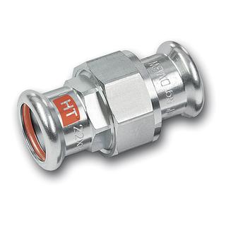 Sanha Verschraubung Therm 28330 42mm, beidseitig mit Pressanschluss