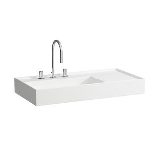 Laufen Aufsatzwaschtisch KARTELL 90x46cm, Ab R, o Ü, 1 HL, we. LCC act