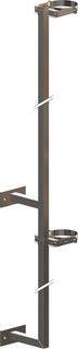 ATEC Kragarm DN 125/190, PP, Edelstahl blank