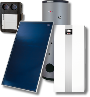 Wolf Sonnenpaket Ölbrennwert TOB-18 2 Glattr., 5x Ko. F3-1, BSP-SL1000, 1 MK