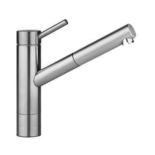 KWC Spültisch-Einhebelmischer INOX Ausl. 230mm, ES, Auszug, mit Sockel 50mm