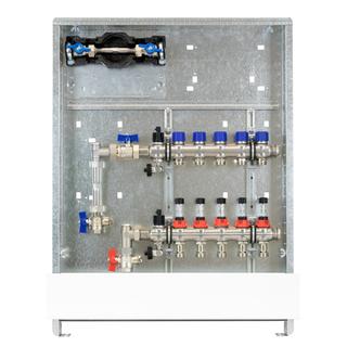 Strawa Anschluss FBH-63-V-W1-WMZ-C80 Comfort, 11 Heizkreise, 875x760-890mm