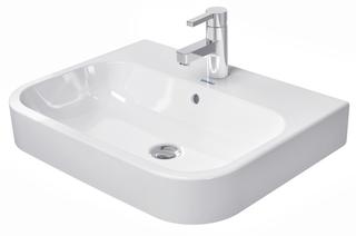 Duravit Aufsatz-Waschtisch Happy D.2 60x46cm, geschli., m HL, ÜL, HLB, weiß