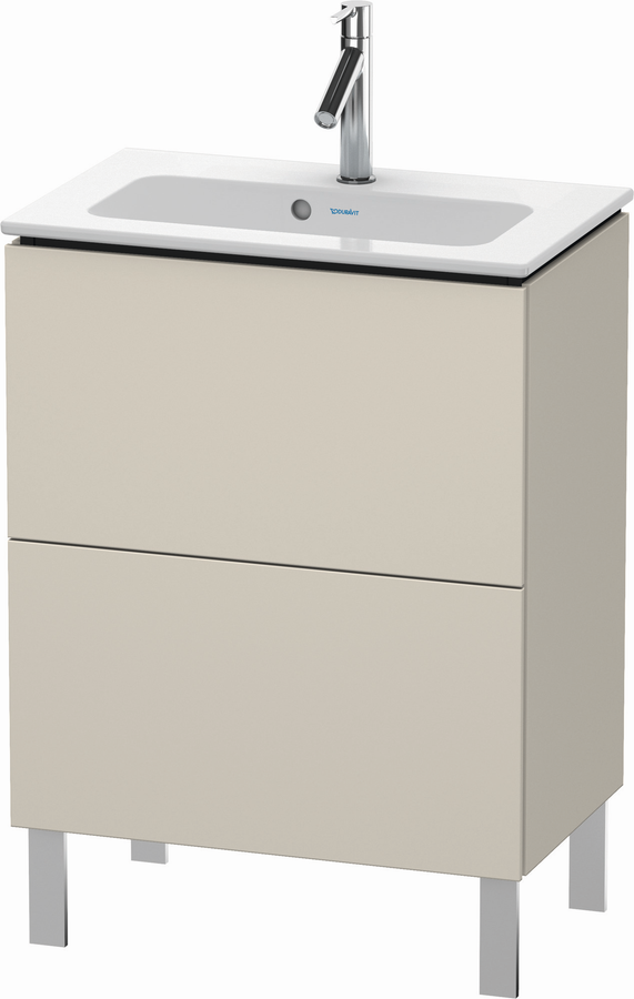 Artikelbild 1 des Artikels „DU WTU Compact L-Cube 704x620x391mm 2 Ausz.,bodenst., Taupe ES Nussb “