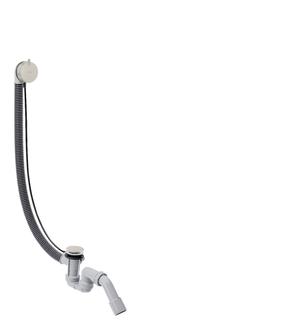 hansgrohe Komplettset Flexaplus S Ab- u. Überlaufgarnitur, Edelstahl-Optik
