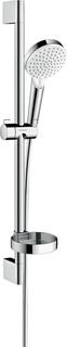 hansgrohe Brauseset Crometta 669mm Brausestange, weiß/chrom