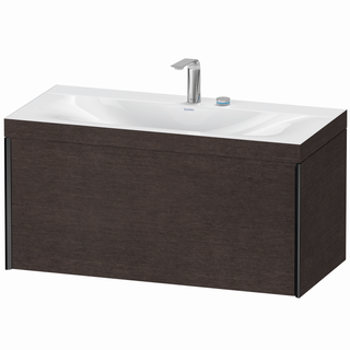 DU WTU XViu/Viu, 1 Ausz 503x1000x480mm 2 HL, schw. m/eiche dkl geb.Ra.72 ES Ah.