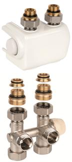 Resideo THM-Vtl. Therafix Universal 3/4", we, 2-Rohr, MS vern, f Kompakt-HK