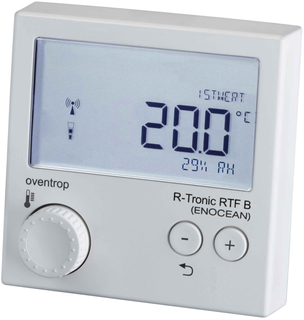 Oventrop Funk-Raumbedng.. R Tronic RT B AP, mit integriertem Feuchtesensor, weiß