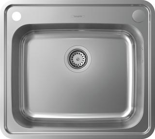 hansgrohe Einbauspüle S412-F500 500/400 570x510mm, autom. Abl-Garnitur, ES