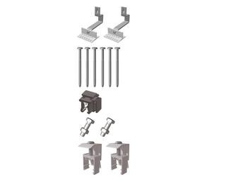 Vaillant Schrägdach-Set auroPOWER VPV P silber, Schwerlast, Erweiterung +1