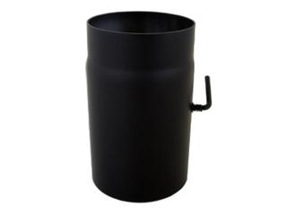 Abgasrohr mit Drosselklappe, schwarz