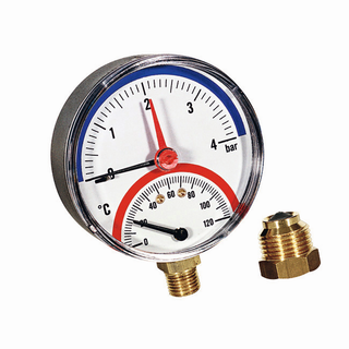 Watts Thermo-Hydrometer F+R828 80/40 radial, G 1/2 B, DN 80